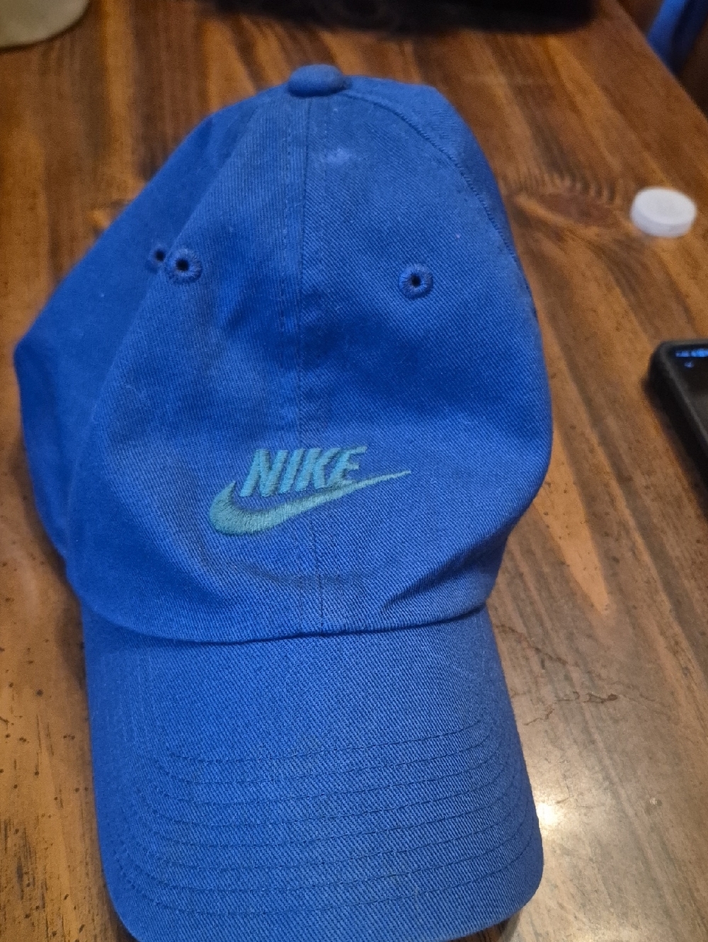 Nike Royal Blue Cap with Mint Green Swoosh